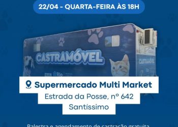 Palestra sobre esterilização de cães e gatos no Castramóvel do Rio nesta quarta