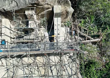 Obra de reforço nos contrafortes do Corcovado garante estabilidade do pico turístico