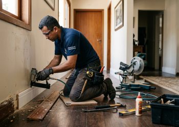 Substituição de rodapés de madeira por poliestireno traz durabilidade e resistência a áreas úmidas em Niterói