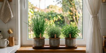 Cultivo de ervas na janela de apartamentos: cebolinha, tomilho e orégano em espaços compactos