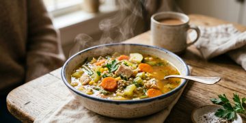 Caldo caseiro combate sintomas de resfriado comnutrientes e conforto respiratório