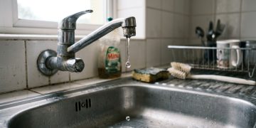 Torneiras pingando representam desperdício e incômodo na rotina doméstica