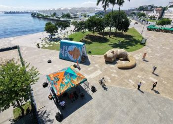 Intervenção artística na Praça Mauá celebra vínculos afetivos e adota ações inclusivas