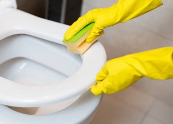Técnicas naturais de limpeza mantêm o vaso sanitário branco sem uso de cloro forte