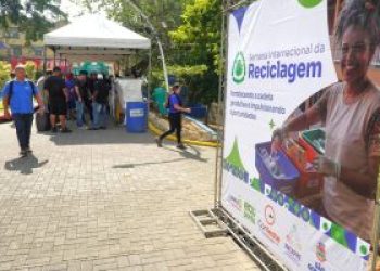 Semana Internacional da Reciclagem promove ações de conscientização e sustentabilidade na Praça Estephânia