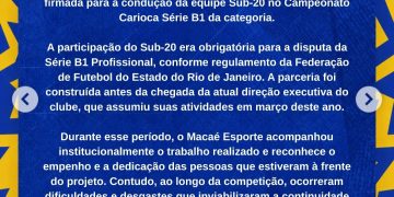 Macaé sub-20 enfrenta derrota de 8 a 1 após falta de alimentação antes do jogo