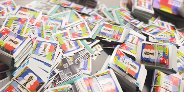 Vendedora de Santa Catarina viraliza após comprar 2 mil pacotes de figurinhas da Copa