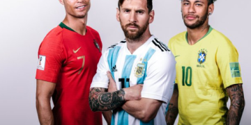 FIFA posta foto de Neymar ao lado de Messi e Ronaldo antes da convocação da seleção brasileira