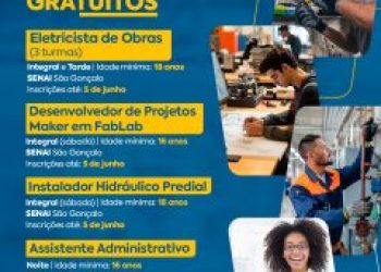 São Gonçalo abre inscrições gratuitas para cursos profissionais em parceria com Firjan/Senai