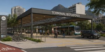Projeto de terminal intermodal propõe transformar terreno em Botafogo para melhorar mobilidade urbana
