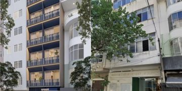 Retrofit do antigo Bridge Clube do Rio transforma prédio histórico em residencial de unidades compactas na Zona Sul