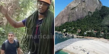 Jovem de 23 anos é resgatado após se perder na trilha da Pedra do Elefante em Maricá