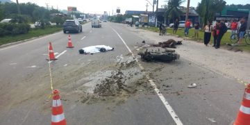 Motociclista morre após colisão com cavalo na RJ-106 em São José do Imbassaí