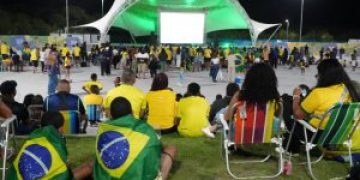 Parque RJ Nosso Sonho mantém transmissão da Copa do Mundo em jogos da Seleção Brasileira