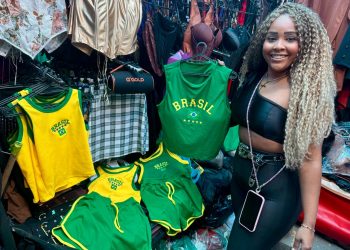 Comércio em Alcântara oferece roupas e acessórios acessíveis para torcedores na Copa do Mundo