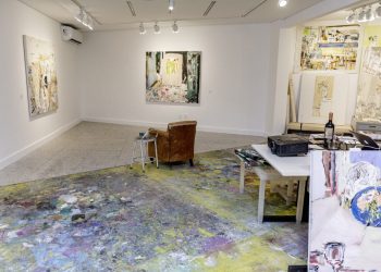 Exposição de Benjamin Rothstein na Galeria IBEU destaca o processo criativo na pintura