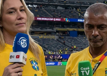 Romário e Fernanda Gentil esclarecem mal-entendido após fala polêmica durante transmissão de Brasil x Marrocos