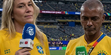 Romário e Fernanda Gentil esclarecem mal-entendido após fala polêmica durante transmissão de Brasil x Marrocos