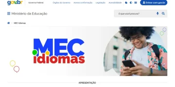 MEC lança plataforma gratuita MEC Idiomas para ensino de inglês e espanhol