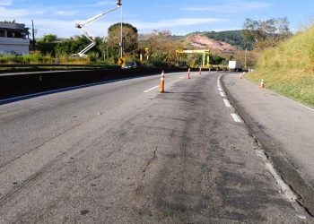 RioSP realiza recuperação de pavimento na Via Dutra com técnica sustentável em Barra Mansa