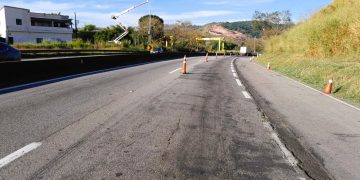 RioSP realiza recuperação de pavimento na Via Dutra com técnica sustentável em Barra Mansa