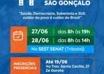 São Gonçalo realiza XXI Conferência de Saúde com inscrições abertas no Conselho Municipal