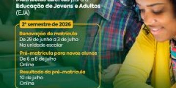 São Gonçalo inicia matrículas e renovações de EJA para segundo semestre de 2026