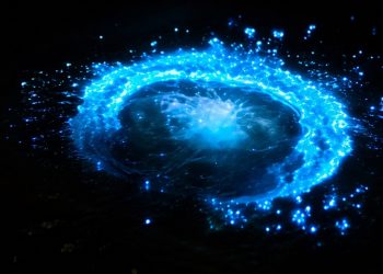 Fenômeno de bioluminescência na Lagoa do Tibau ilumina noite em Niterói