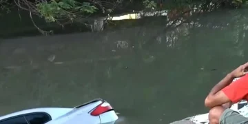 Mulher de 47 anos morre após carro cair no Rio Maracanã; vítima retornava de viagem