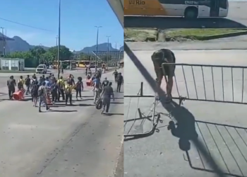 Revolta no Terminal Alvorada causa tumulto por atraso na circulação de ônibus durante greve no Rio