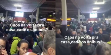 Passageiros enfrentam caos e filas no Terminal de Niterói por falta de ônibus