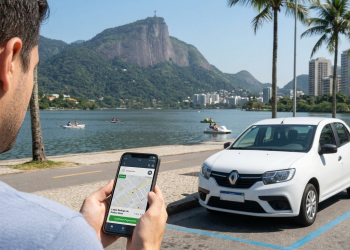 Prefeitura do Rio lança sistema de estacionamento digital na Lagoa Rodrigo de Freitas