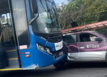 Engavetamento em Niterói ocorre após passageiro passar mal em ônibus no Viaduto da Ilha da Conceição