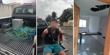 Guarda Municipal de Maricá detém suspeito de furto de fios em casa no Inoã