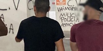 Moradores do condomínio Jardim das Violetas enfrentam ataque com tiros e pichações em Itaboraí