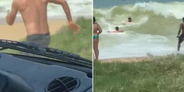 Vendedor salva criança de afogamento na Praia do Abricó, em Rio das Ostras