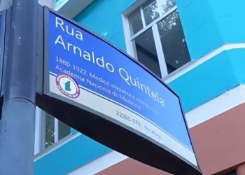 Rua Arnaldo Quintela, vista de Botafogo, homenageia médico assassinado em 1922