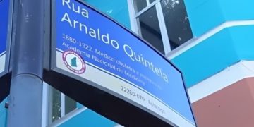 Rua Arnaldo Quintela, vista de Botafogo, homenageia médico assassinado em 1922