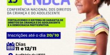 Inscrições abertas para a 13ª Conferência dos Direitos da Criança e do Adolescente em São Gonçalo
