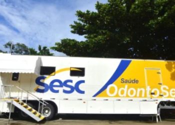 Unidade móvel OdontoSesc oferece atendimento odontológico gratuito em Conceição de Macabu
